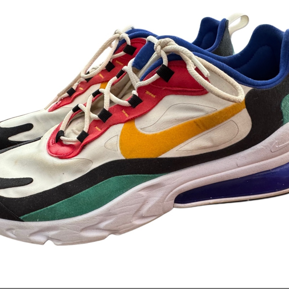 Nike “React” Sneakers. They make a colourful statement.